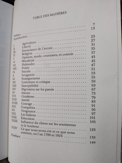 Bonstetten è L'homme du midi et l'homme du Nord