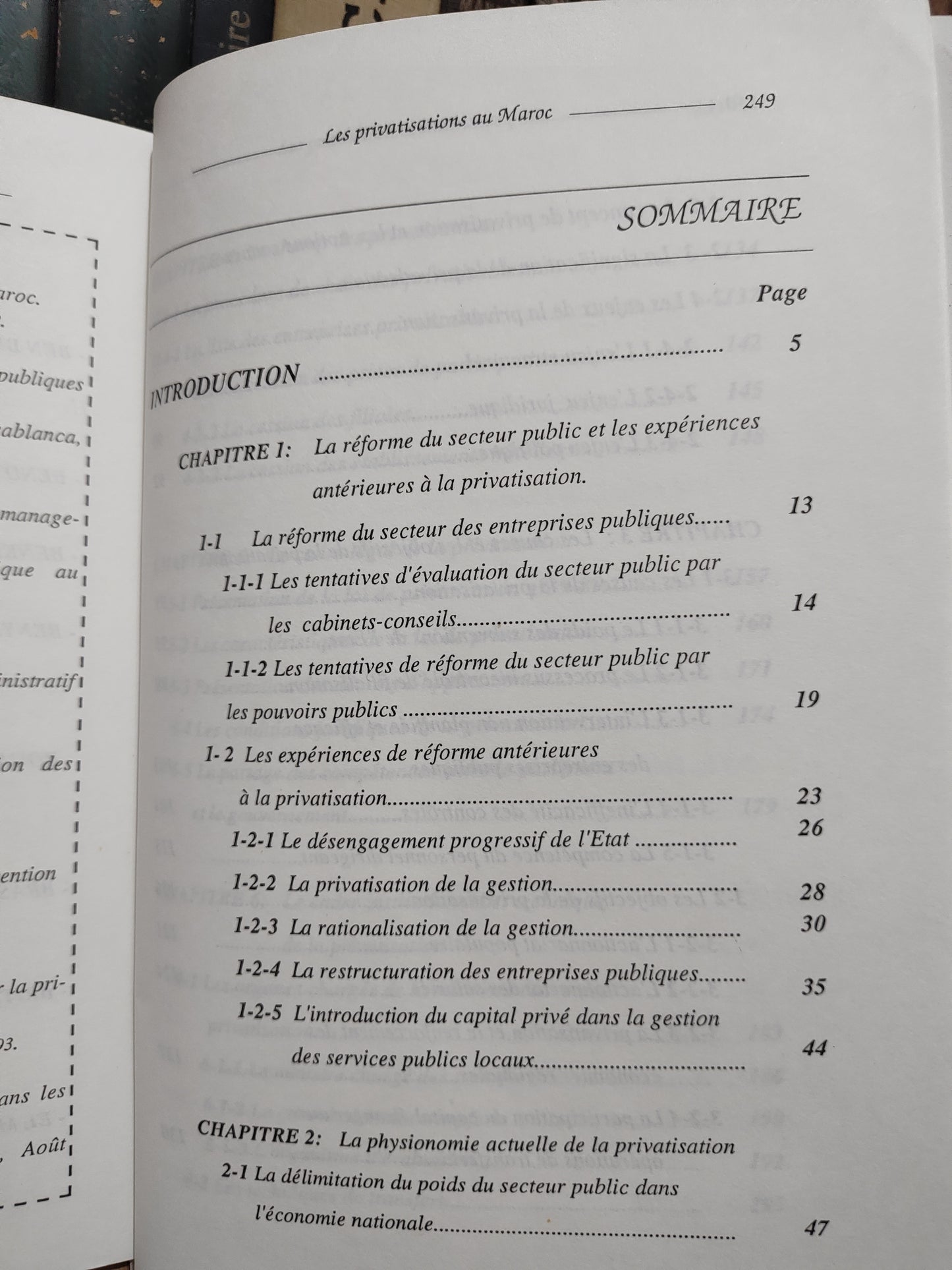 Bouachik - Les privatisation au Maroc