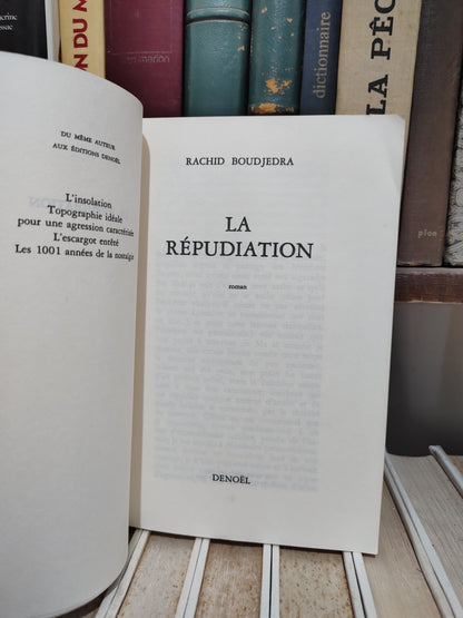 Boudjedra - La répudiation