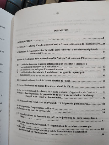 Bouhairi - Droit humanitaire et conflits internes