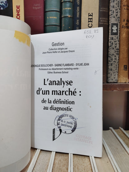 Boulocher - L'analyse d'un marché
