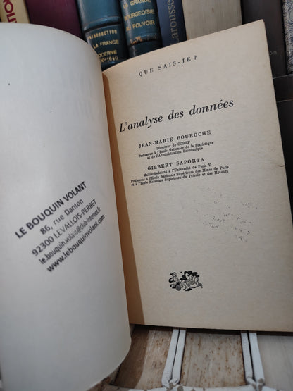 Bouroche - L'analyse des données