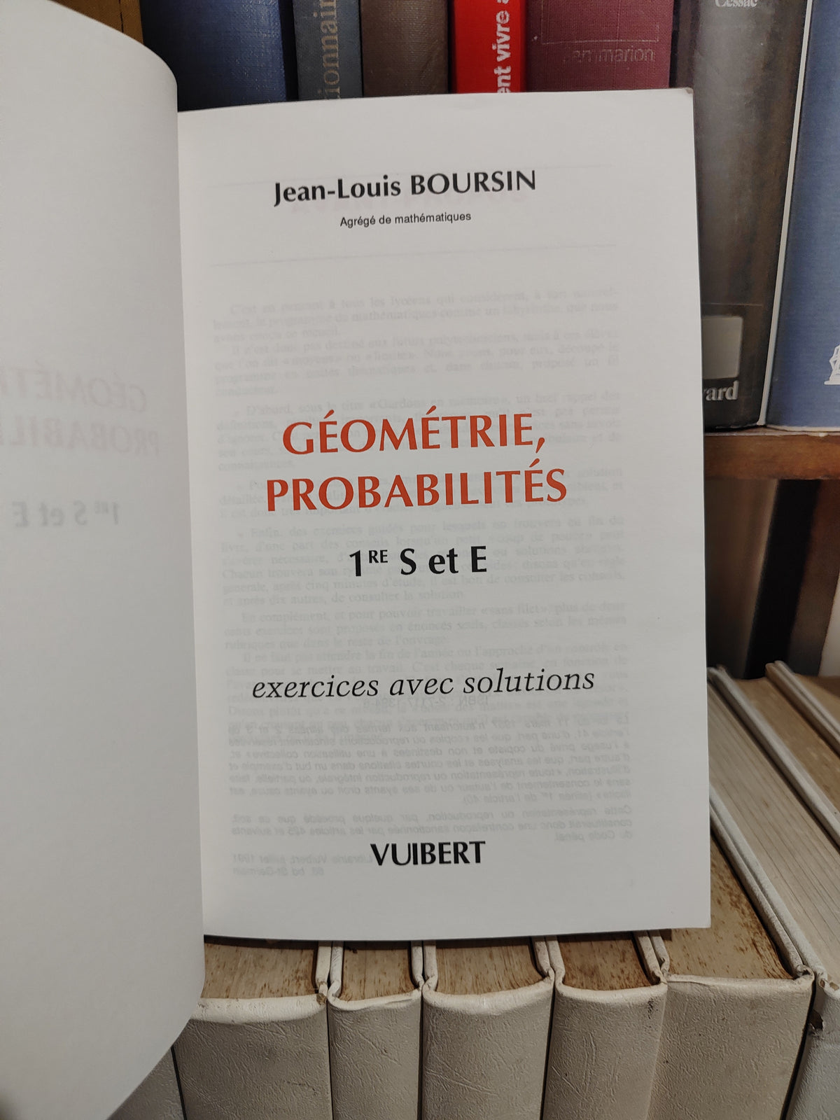Boursin - Géométrie probabilité 1er S et E