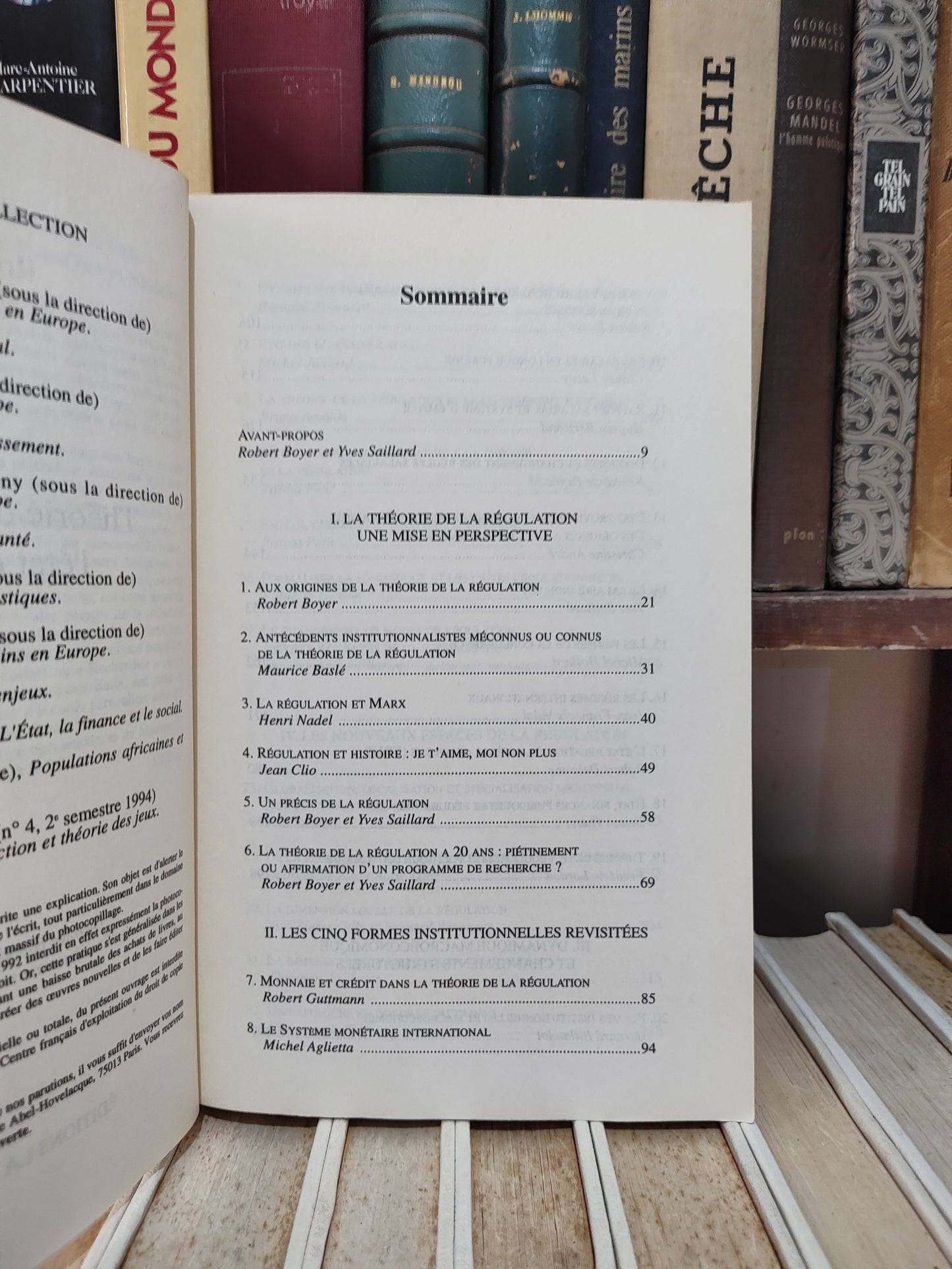 Boyer - Théorie de la régulation L'état des savoirs