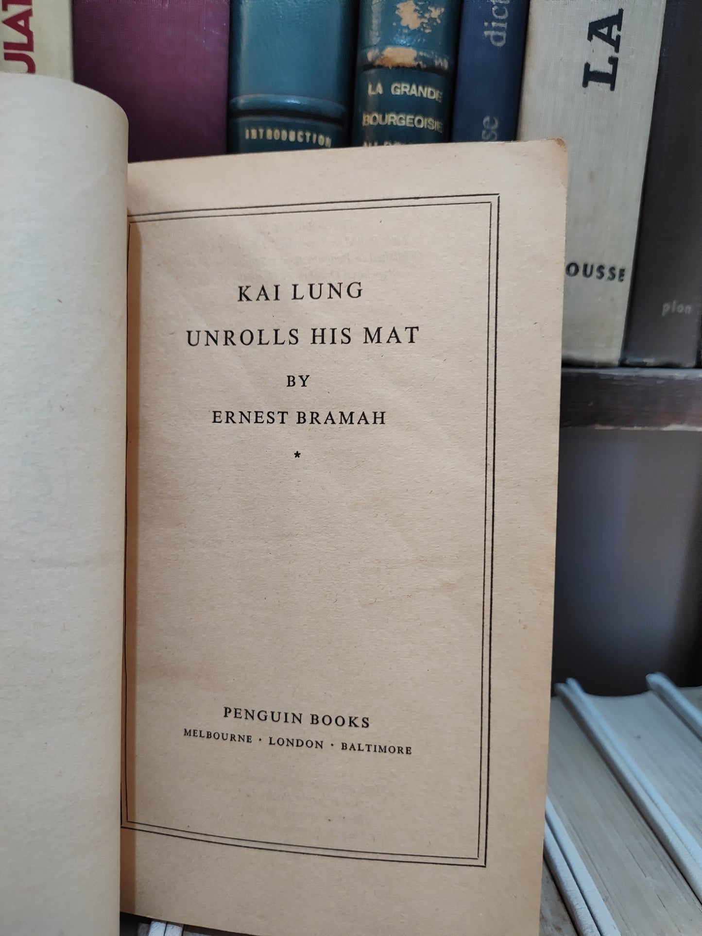 Bramah - Kai Lung Unrolls his Mat