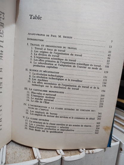 Braverman - Travail et capitalisme monopoliste ; La dégradation du travail au XXe siècle ; economie et socialisme  32