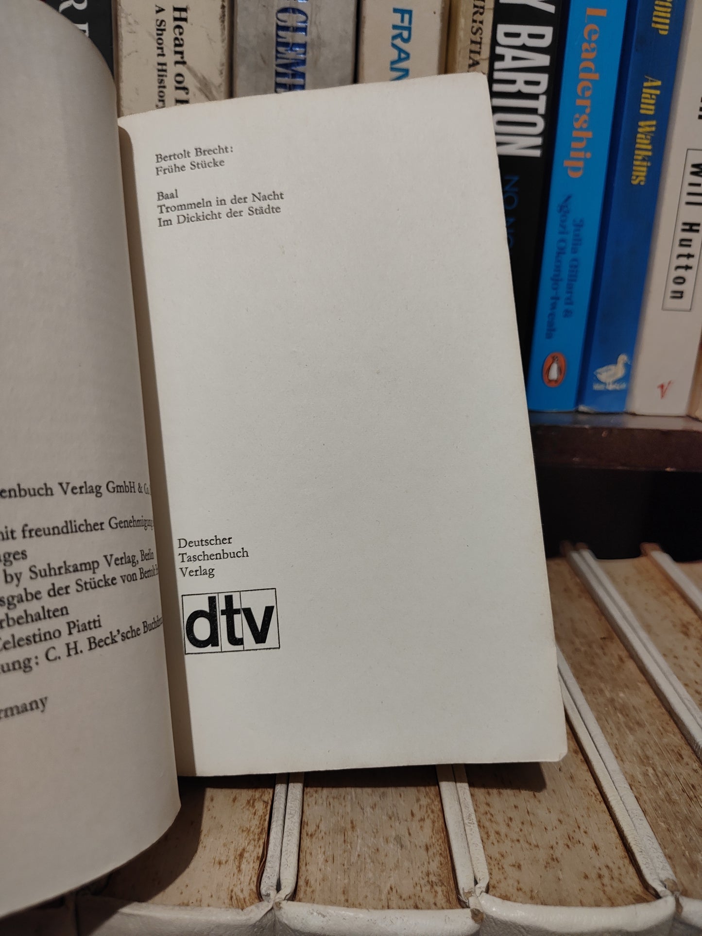 Brecht - Baal Trommel, in der nacht