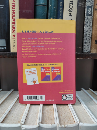 Brémond - Dictionnaire des sciences économiques et sociales