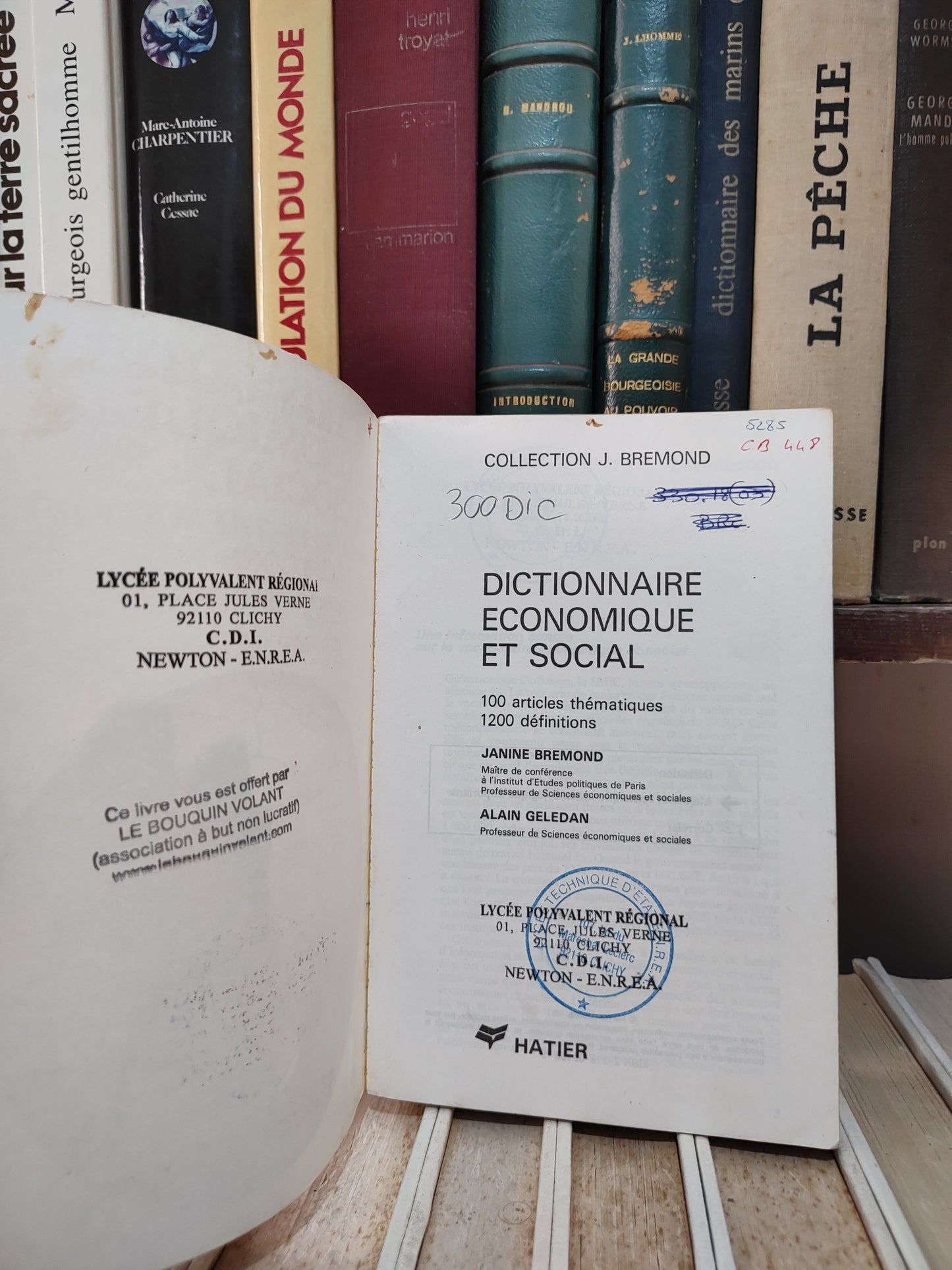 Bremond - Dictionnaire économique et social
