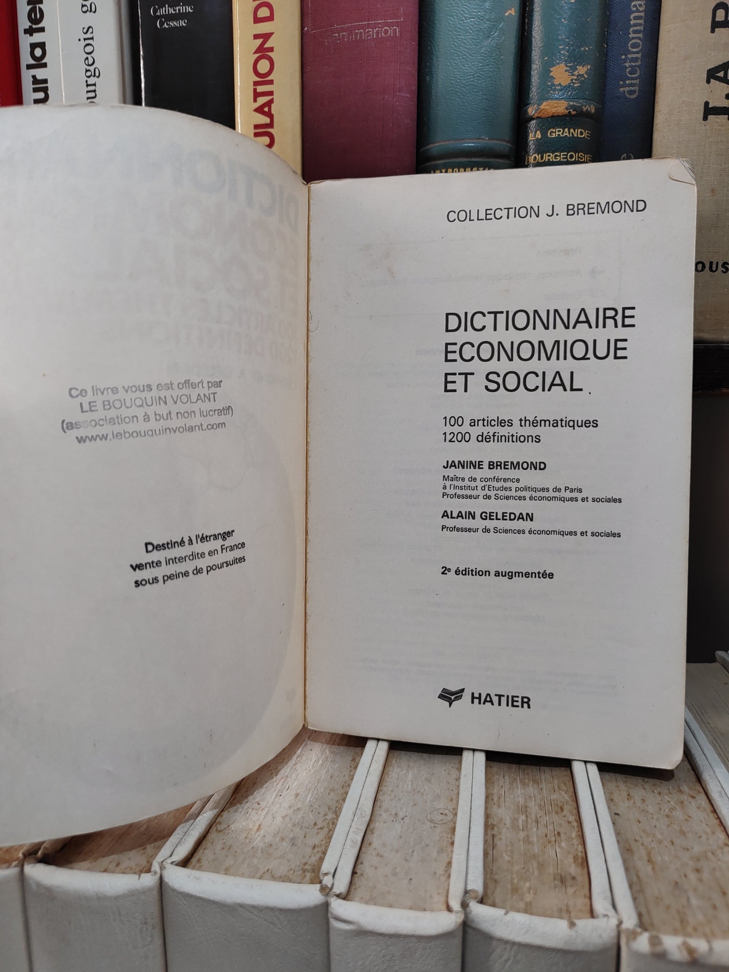 Bremond - Dictionnaire économique et social