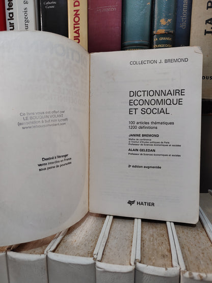 Bremond - Dictionnaire économique et social