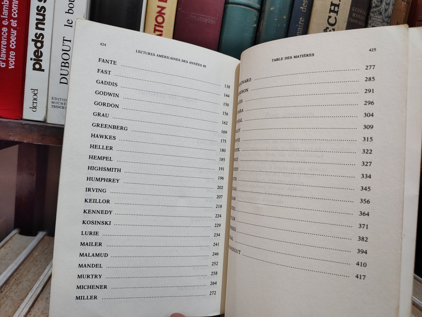 Brodin - Présences contemporaines ; Lectures américaines des années 80