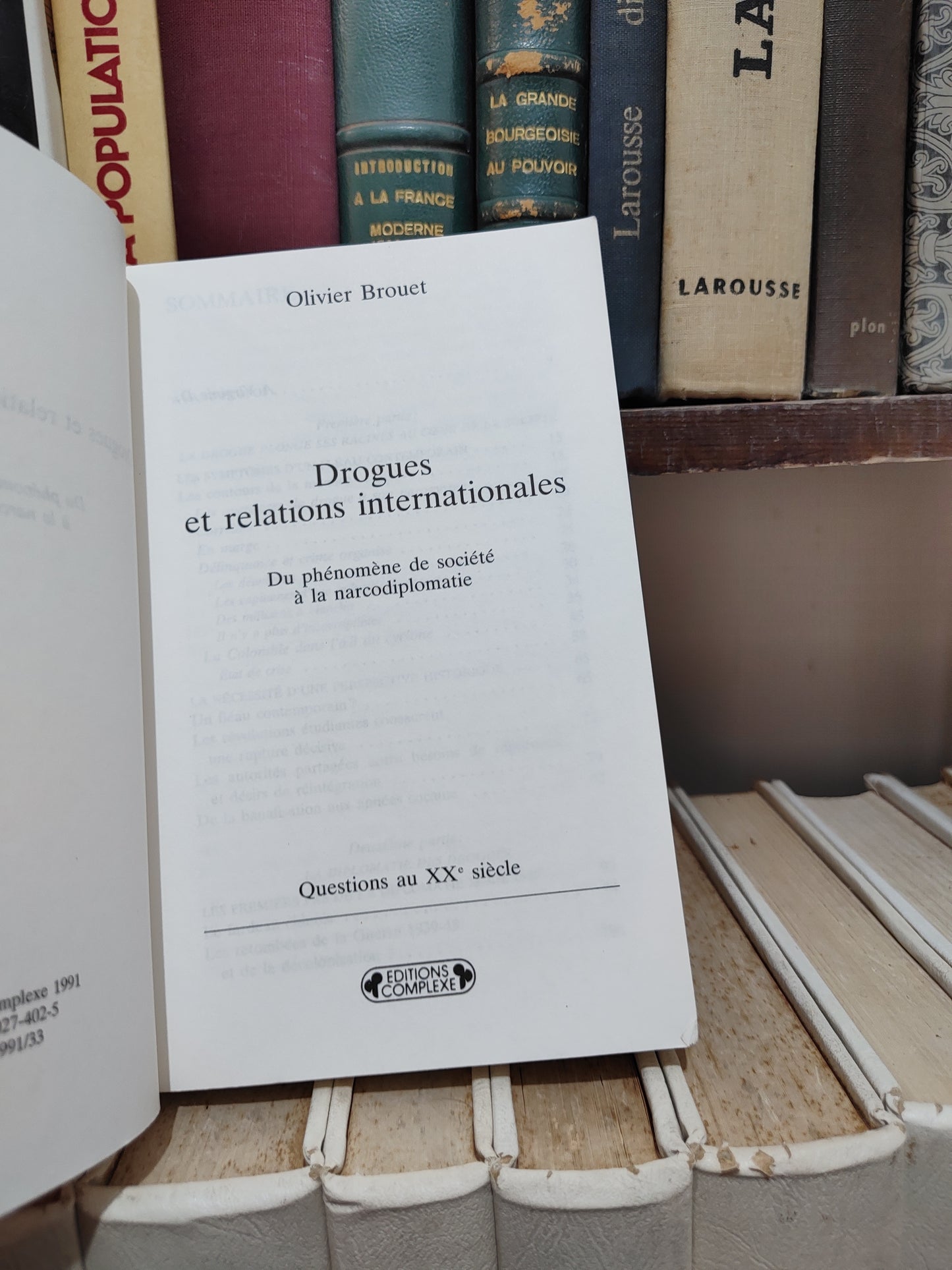 Brouet - Drogues et relations internationales