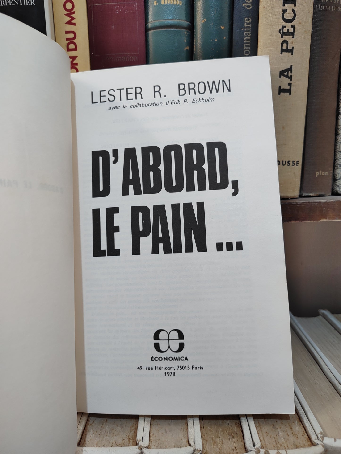 Brown - D'abord le pain
