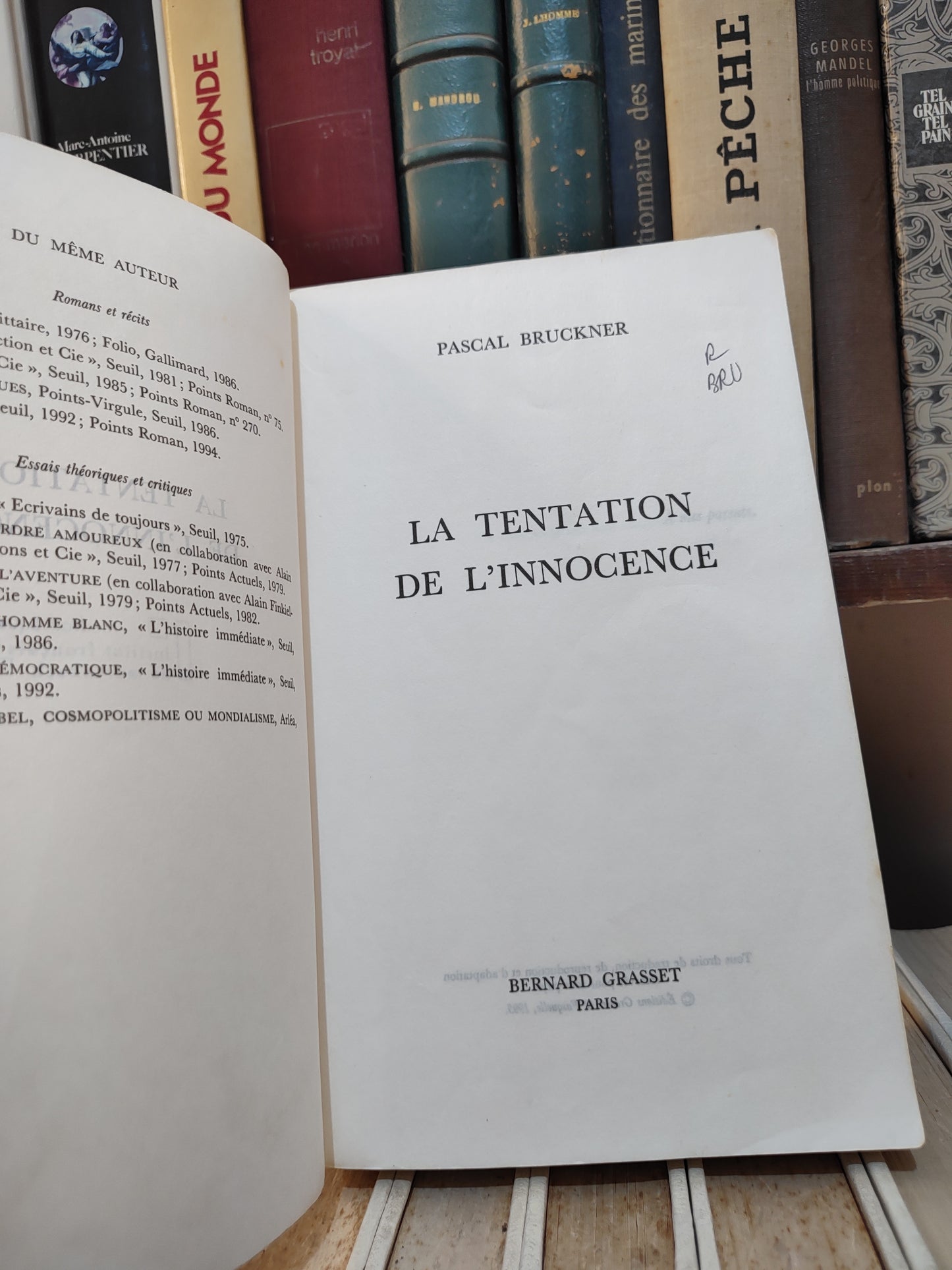 Bruckner - La tentation de l'innocence