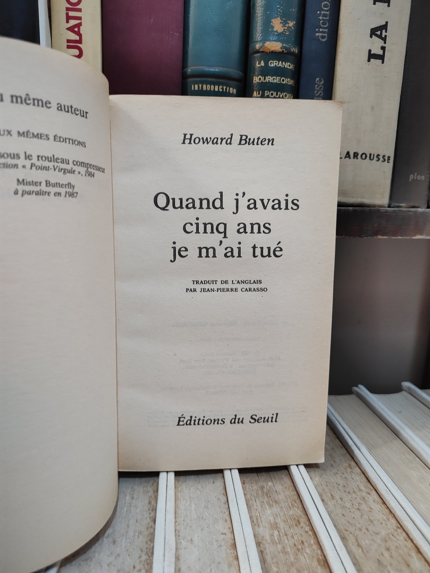 Buten - Quand j'avais cinq ans, je m'ai tué