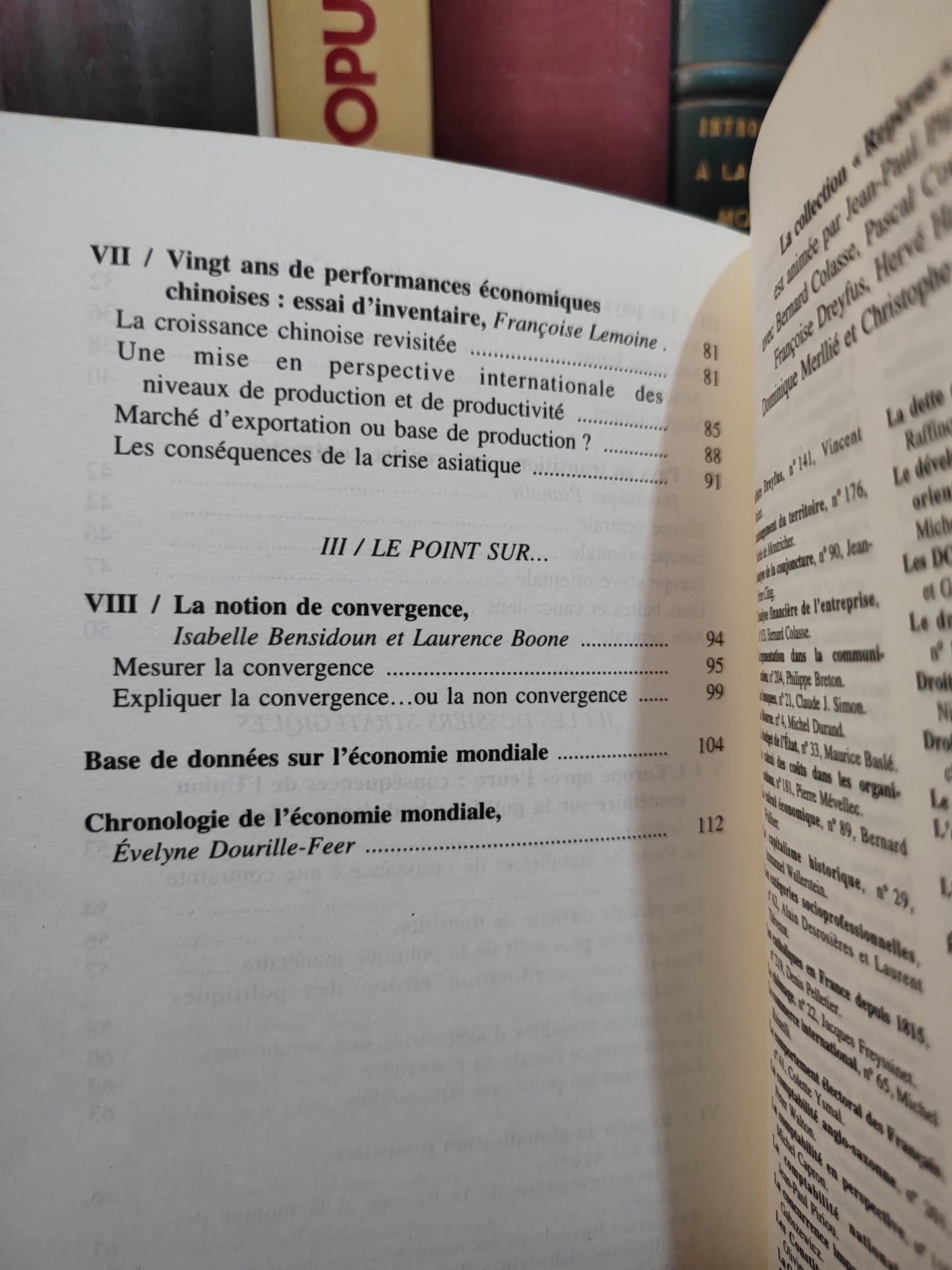 CEPII L'économie mondiale 1990