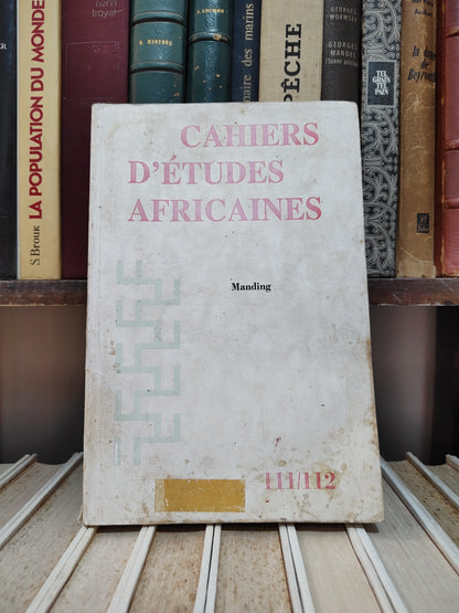 Cahiers d'études africaines 111-112
