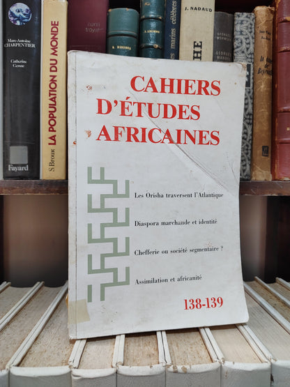 Cahiers d'études africaines 138-139