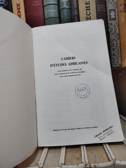 Cahiers d'études africaines 138-139