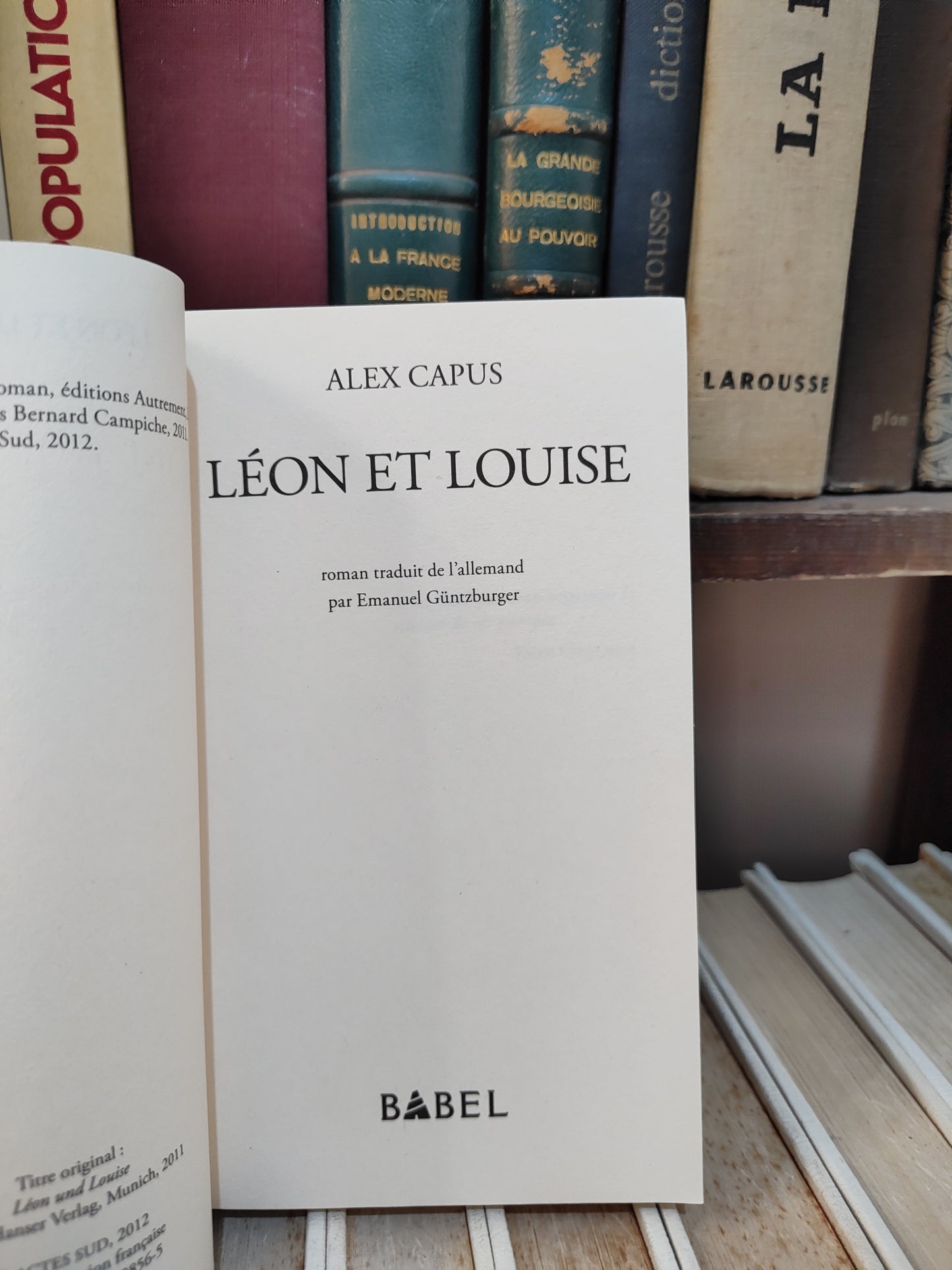Capus - Léon et Louise