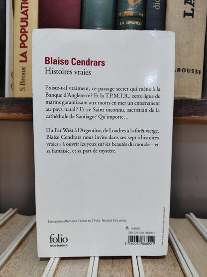 Cendrars - Histoires vraies