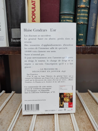 Cendrars - L'or