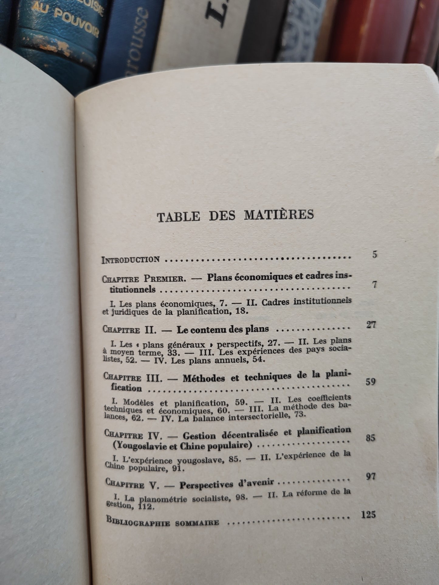Chambre - L'économie planifiée ;  que sais-je