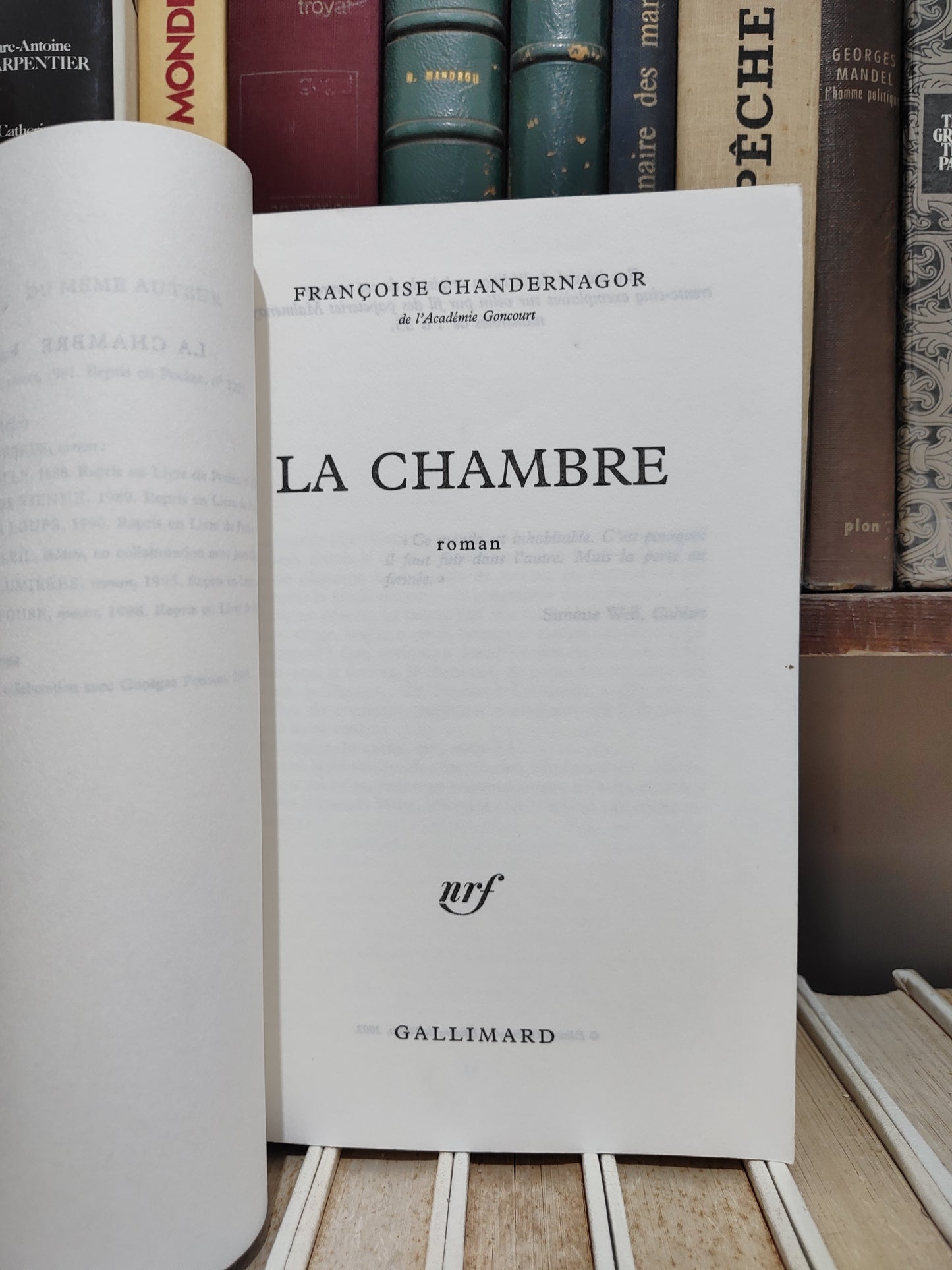 Chandernagor - La chambre