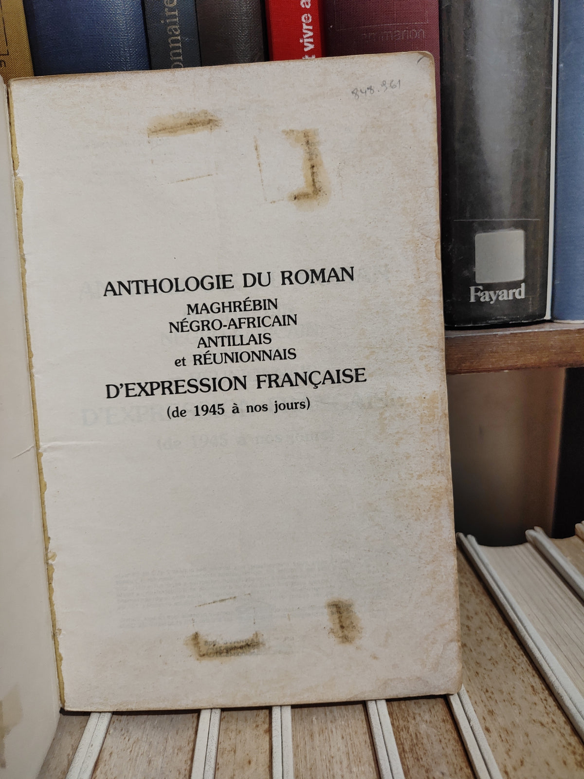 Chapuis - Anthologie du roman maghrébin negro africain ...