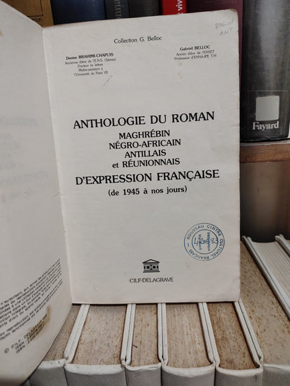 Chapuis - Anthologie du roman maghrébin negro africain ...