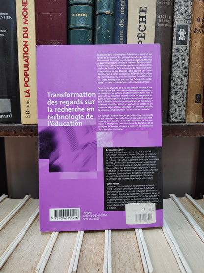 Charlier - Transformation des regards sur la recherche en technologie de l'éducation