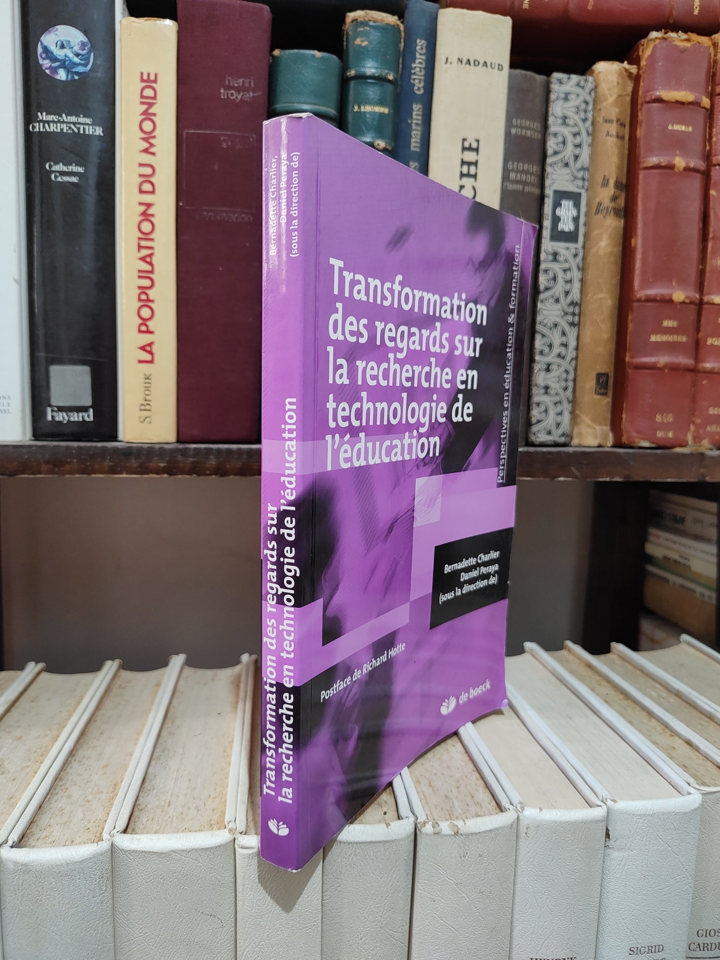 Charlier - Transformation des regards sur la recherche en technologie de l'éducation