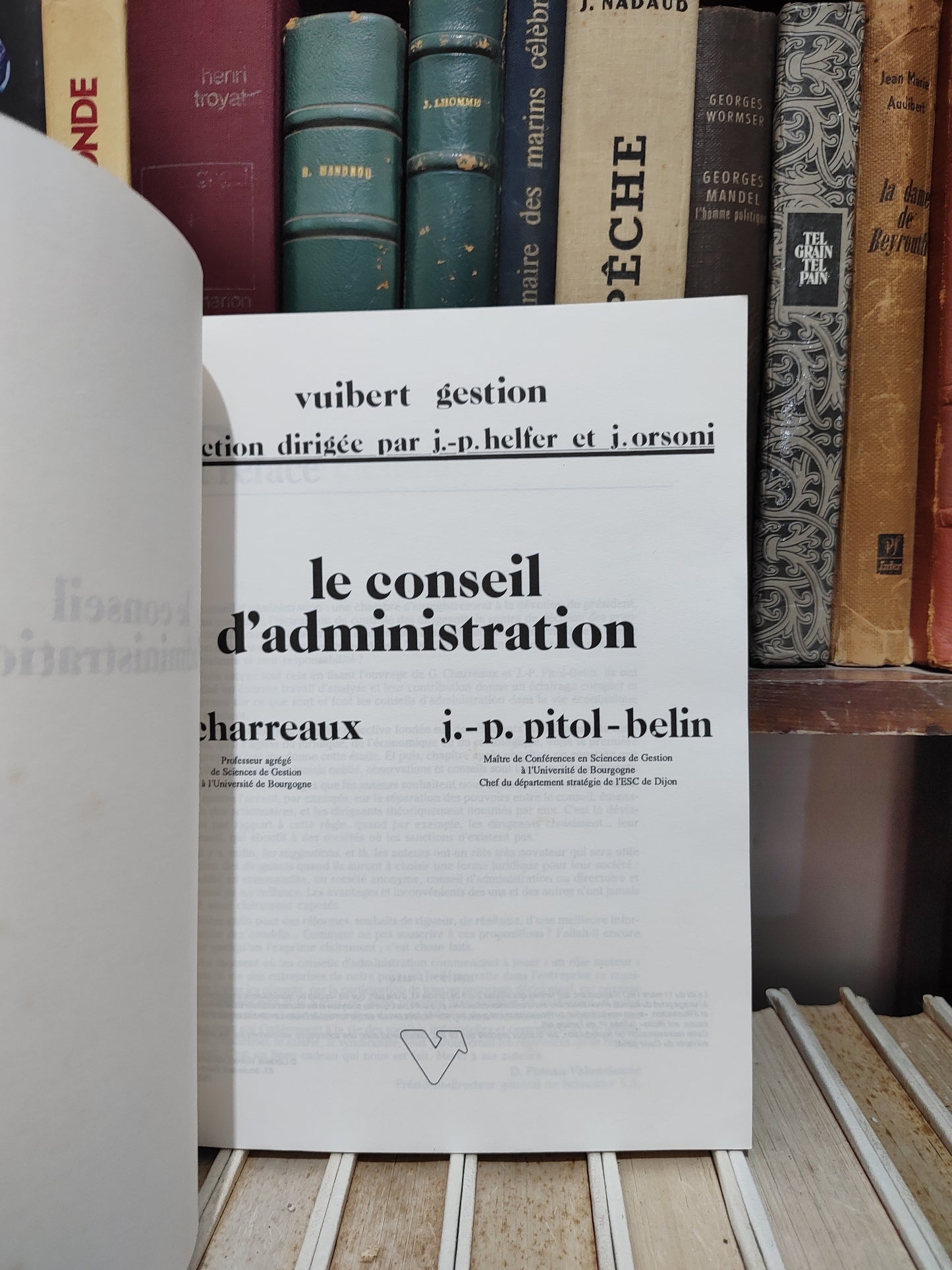 Charreaux - Le conseil d'administration