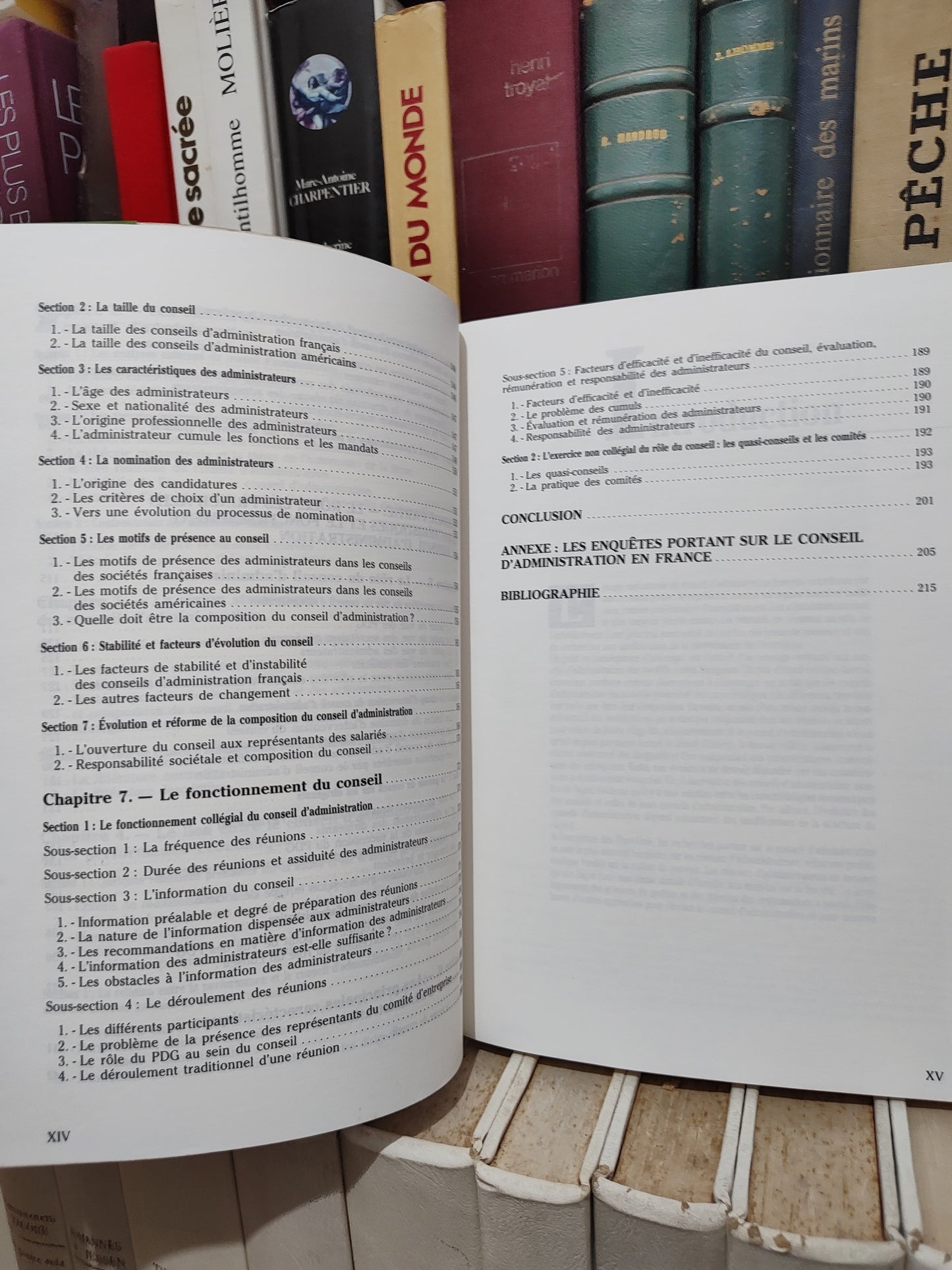 Charreaux - Le conseil d'administration