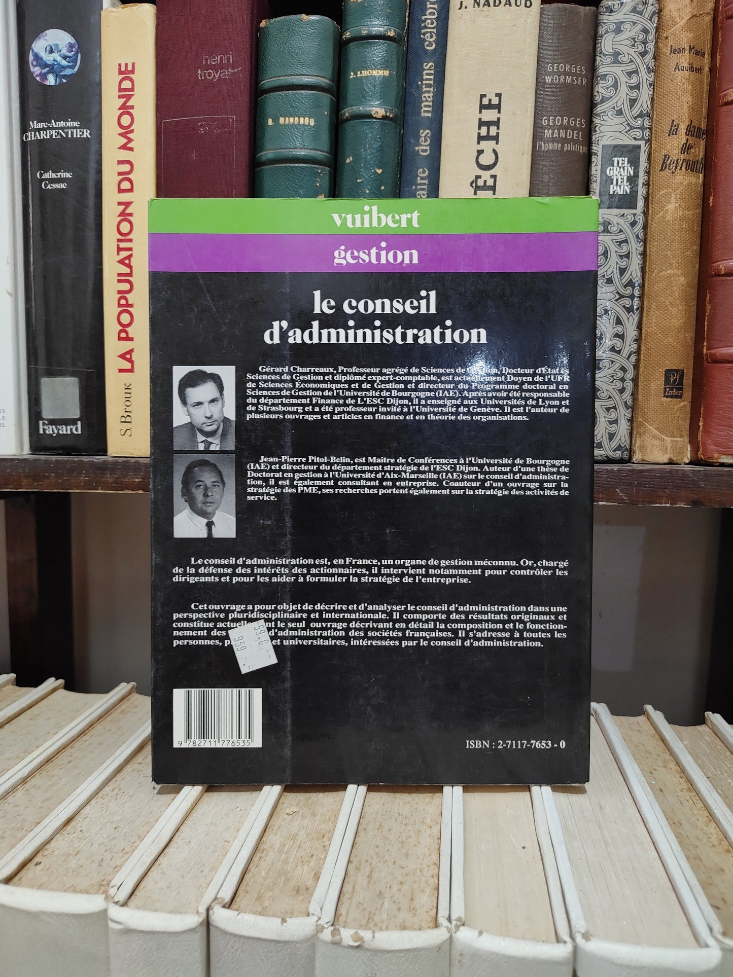 Charreaux - Le conseil d'administration