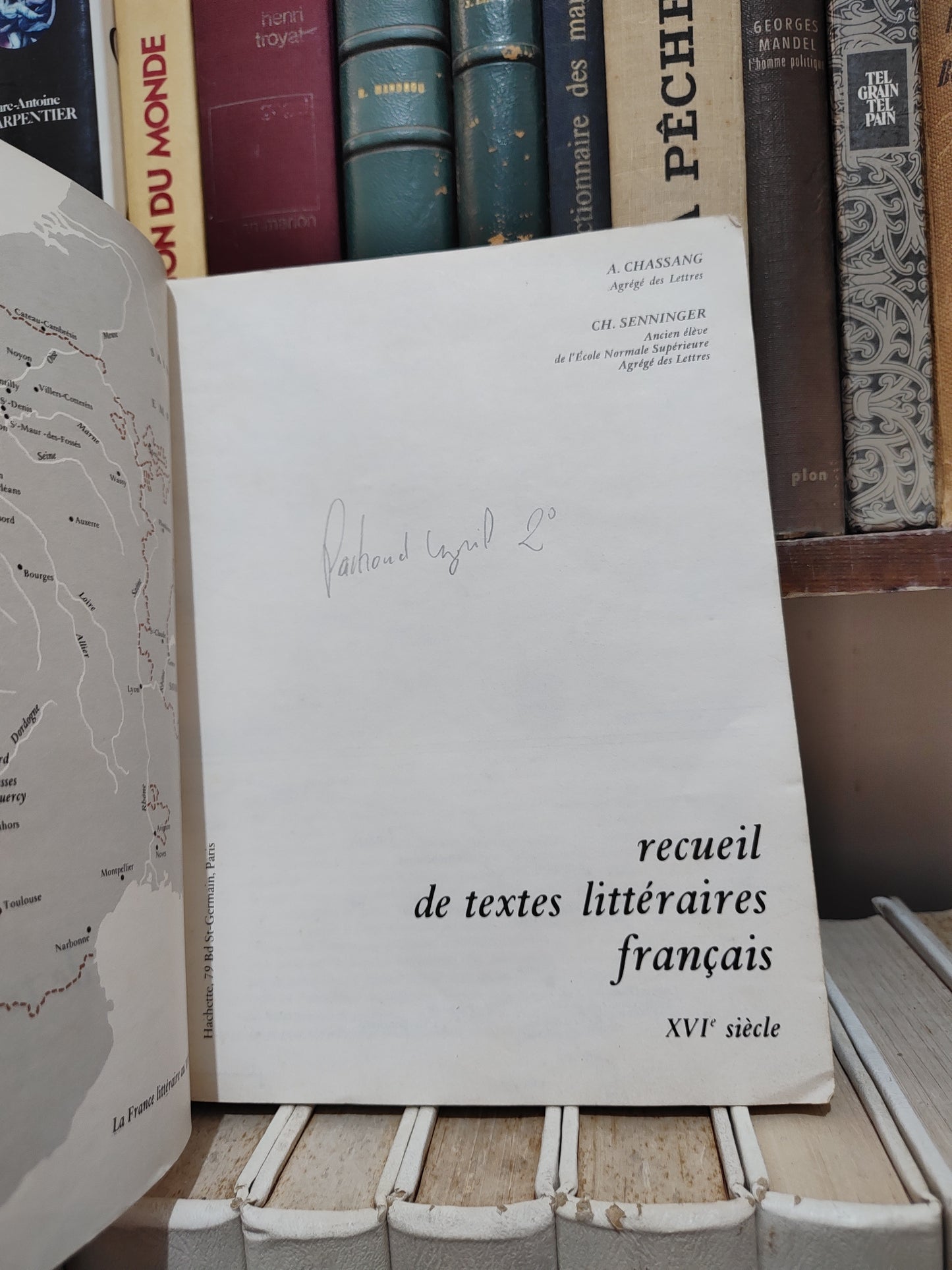 Chassang - recueil de textes littéraires français XVI siècle