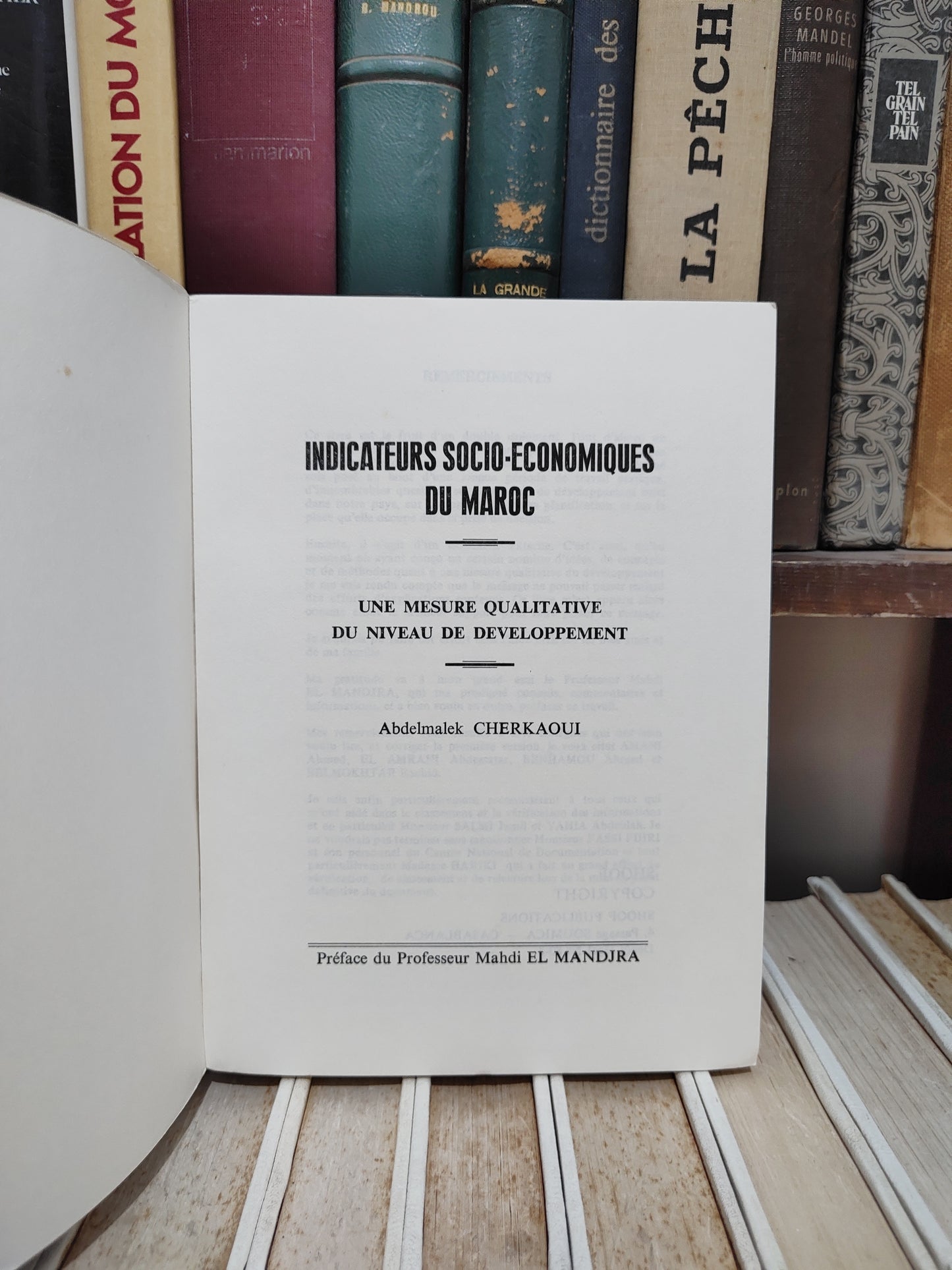 Cherkaoui - Indicateurs socio-économiques du Maroc