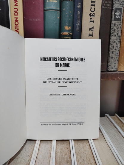 Cherkaoui - Indicateurs socio-économiques du Maroc