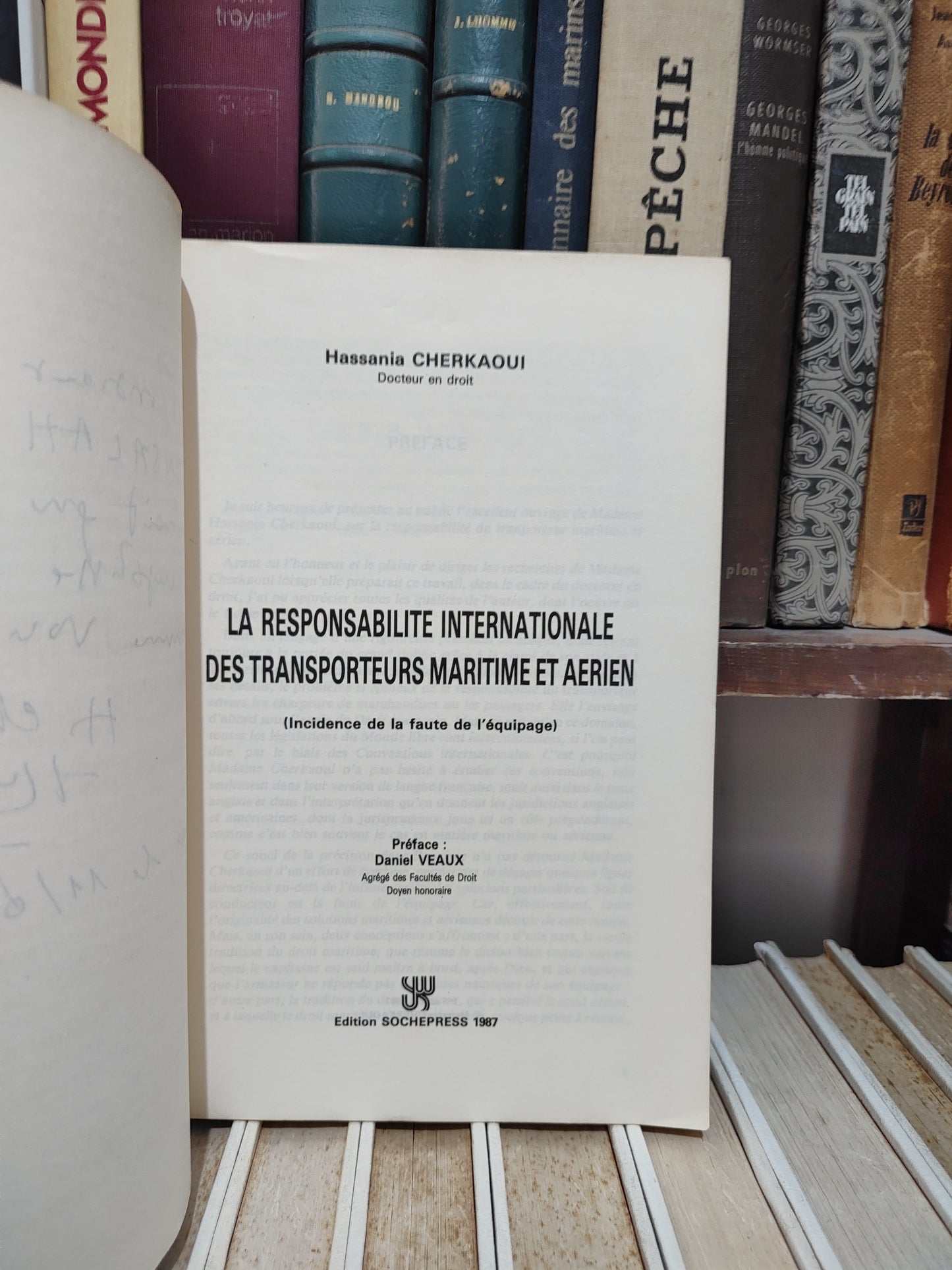 Cherkaoui - La responsabilité internationale des transporteurs maritime et aérien