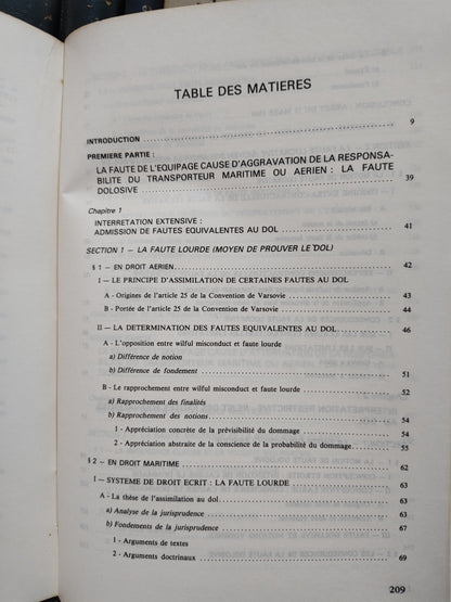 Cherkaoui - La responsabilité internationale des transporteurs maritime et aérien