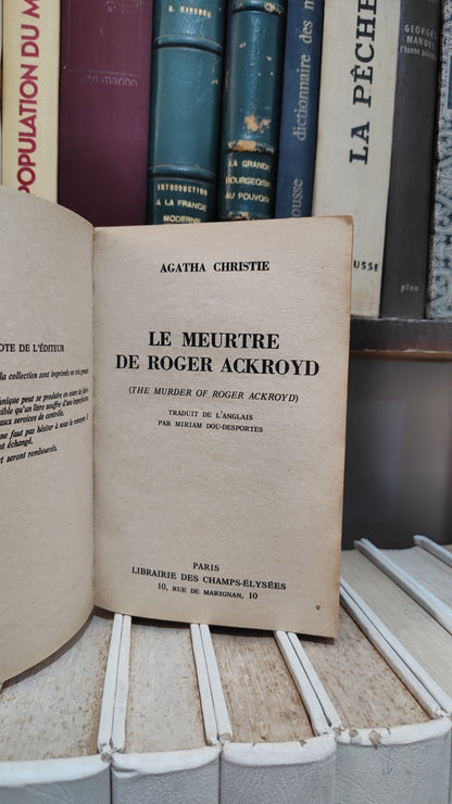 Christie - Le meurtre de roger ackroyd