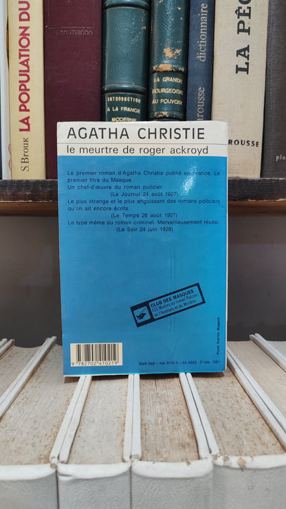 Christie - Le meurtre de roger ackroyd