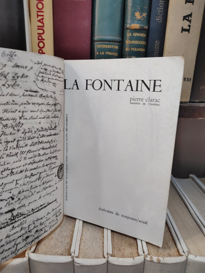 Clarc - La Fontaine ; Écrivains de toujours