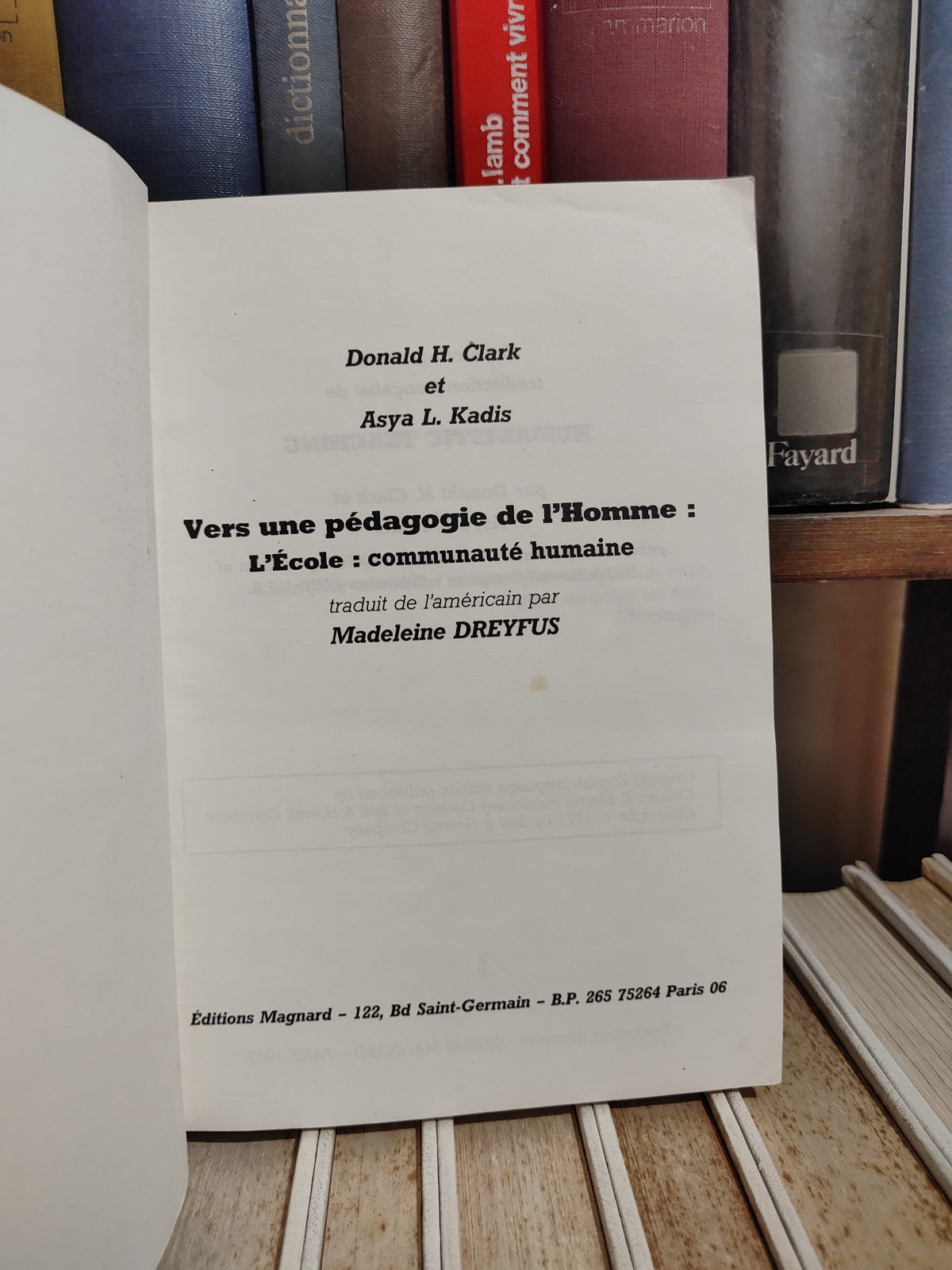 Clark - Vers une pédagogie de l'homme