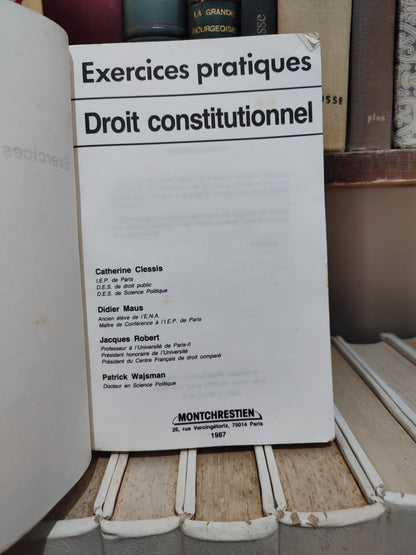 Clessis - Droit constitutionnel Exercices pratiques