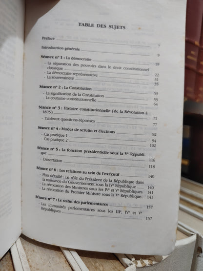 Clessis - Droit constitutionnel Exercices pratiques