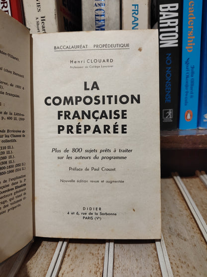 Clouard - La composition française préparée
