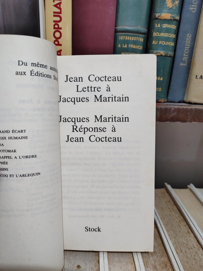 Cocteau - Lettre à Jacques Maritain