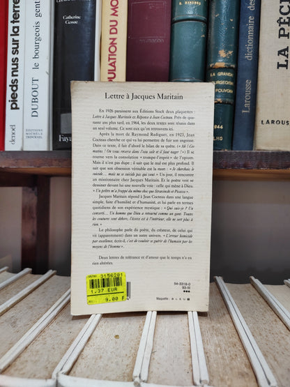 Cocteau - Lettre à Jacques Maritain